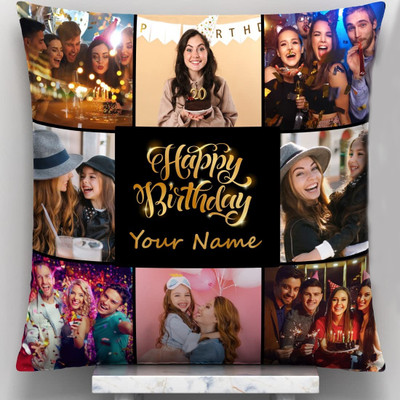 Rashish Microfibre Cushion Pack of 1 Quotes Cushion(White)