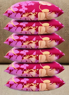 Urmila Creation Microfibre Sleeping Pillow Pack of 6 Solid LUXURY(Pink)