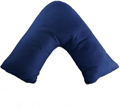 Mom's Moon Side Sleeping Pillow/Stomach Sleeping Pillow Microfibre Solid Sleeping Pillow Pack of 1(Dark Blue)