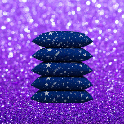 CATHROL Polyester Fibre Sleeping Pillow Pack of 5 Abstract 5 Pillows(Blue)