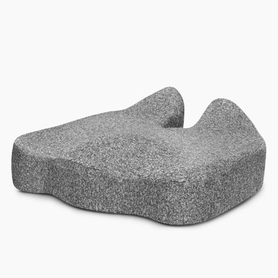 Twinkido Memory Foam Solid Cushion Pack of 1(Grey)