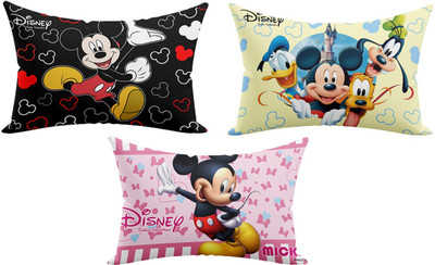 KUBER INDUSTRIES Microfibre Toons & Characters Sleeping Pillow Pack of 3(Multicolor)