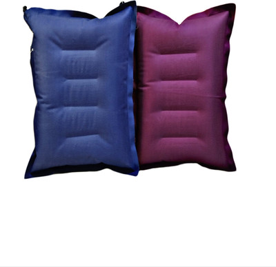 Shivamcart Air Solid Travel Pillow Pack of 2(Multicolor)
