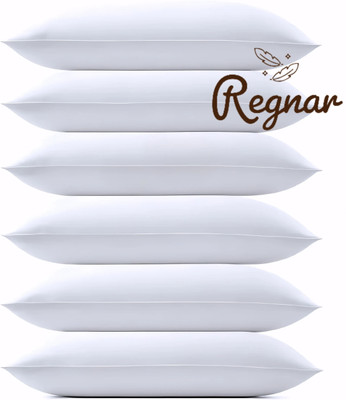 Regnar Cotton Sleeping Pillow Pack of 6 Solid Luxury(White)