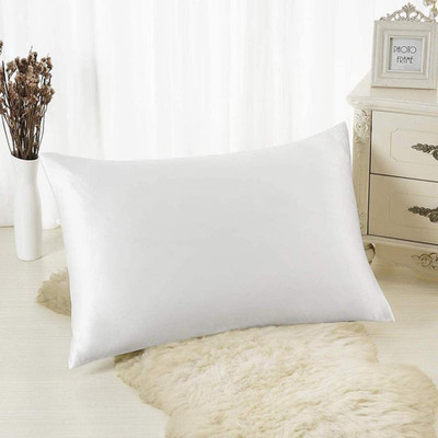 ROYALREOX Microfibre Solid Sleeping Pillow Pack of 1(White)
