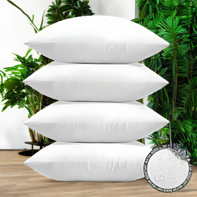 LIPONOS LUXURY Polyester Fibre Solid Sleeping Pillow Pack of 4(White)