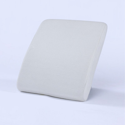 FOAM HOME Memory Foam Solid Lumbar Pillow Pack of 1(White/Off White)