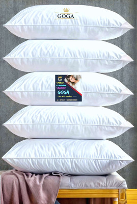 GOGA Cotton Sleeping Pillow Pack of 5 Solid LUXURY(White)