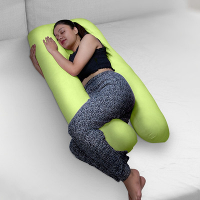 KWALITY DREAMS Microfibre Solid Pregnancy Pillow Pack of 1(Sea Green)