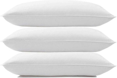 YPOLOIPO LUXURY Polyester Fibre Solid Sleeping Pillow Pack of 3(White)