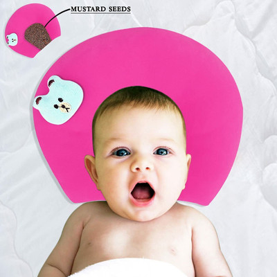 HomeStore-YEP Microfibre Animals Baby Pillow Pack of 1(Pink Seed Pillow)