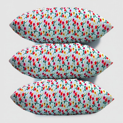 CIEZAR Polyester Fibre Sleeping Pillow Pack of 3 Floral Luxury(Multicolor)