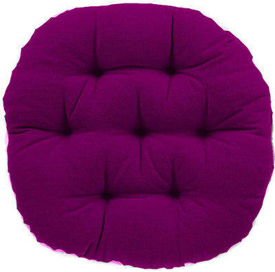 Hundur Store Microfibre Solid Chair Pad Pack of 4(Wine)