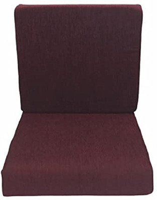 ROOMY SALES Foam Solid Chair Pad Pack of 1(Maroon)