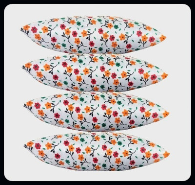 JAYOG ENTERPRISE Microfibre Floral Sleeping Pillow Pack of 4(Multicolor)