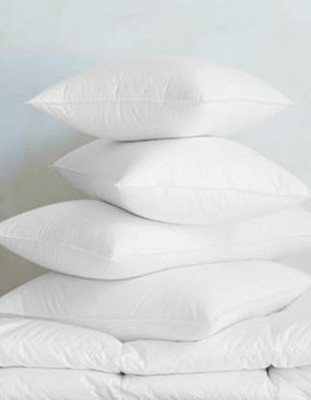 ROYALREOX Microfibre Solid Sleeping Pillow Pack of 4(White)