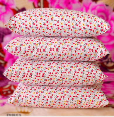 TWIROX LUXURY Polyester Fibre Floral Sleeping Pillow Pack of 4(PRINTED)
