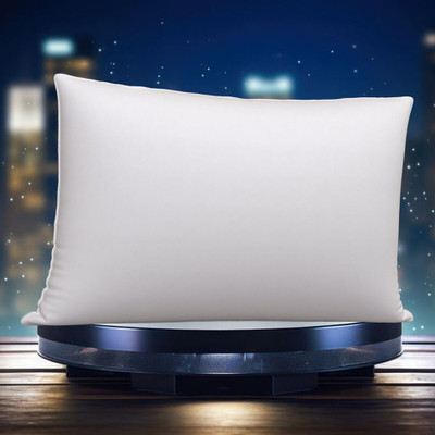 brightjex Microfibre Solid Sleeping Pillow Pack of 1(White)