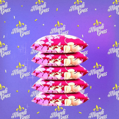 CATHROL Microfibre Sleeping Pillow Pack of 5 Solid(Pink)