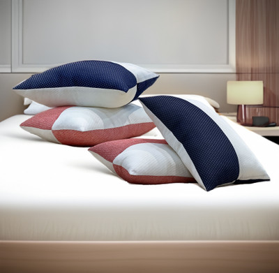 Raymond Home Microfibre Sleeping Pillow Pack of 4 Solid(Multicolor)