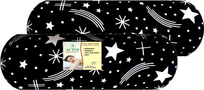 ACTOS Microfibre Geometric Bolster Pack of 2(Black30)