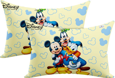 KUBER INDUSTRIES Microfibre Toons & Characters Baby Pillow Pack of 2(Yellow)