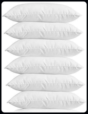 Urmila Creation Sleeping Pillow Set Of 6 Microfibre Solid Sleeping Pillow Pack of 6(White)
