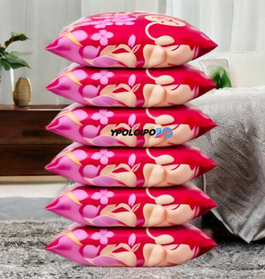 YPOLOIPO Microfibre Sleeping Pillow Pack of 6 Floral LUXURY(Pink)