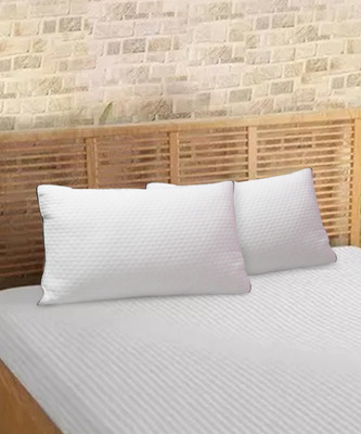 Ultrasleep Super Soft Luxurious Micro Fiber Premium Pillow 17 x 27 Inch Microfibre Solid Sleeping Pillow Pack of 2(White, Grey)