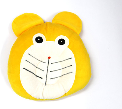 FAIRBIZPS Cat Design Soft Cotton Baby Pillow Cotton Toons & Characters Baby Pillow Pack of 1(Yellow)