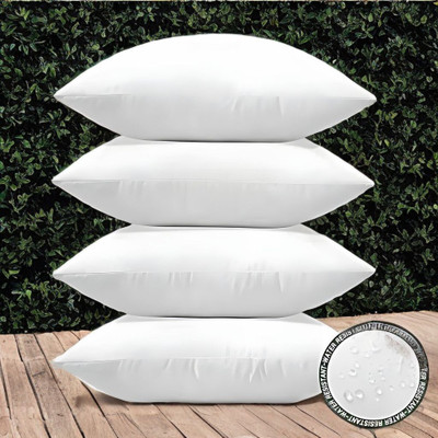 LIPONOS Polyester Fibre Sleeping Pillow Pack of 4 Abstract LUXURY(White)