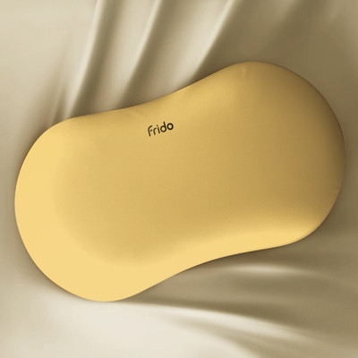 Frido Cuddle Pillow Memory Foam Solid Sleeping Pillow Pack of 1(Yellow)