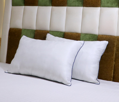 VLYSIUM PERFECT SLEEPER Microfibre Solid Sleeping Pillow Pack of 2(White)