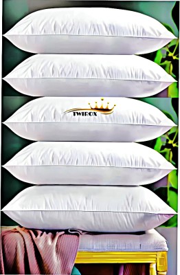 TWIROX LUXURY Microfibre Abstract Sleeping Pillow Pack of 5(White)