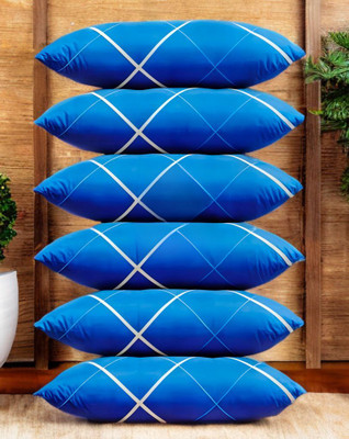 Urmila Microfibre Sleeping Pillow Pack of 6 Solid LUXURY(Blue)