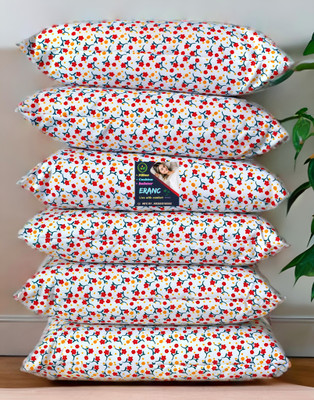 ERANC Polyester Fibre Sleeping Pillow Pack of 6 Abstract LUXURY(Multicolor)