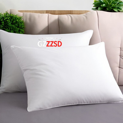 GZZZSD Microfibre Solid Sleeping Pillow Pack of 2(White)
