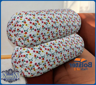Urmila Creation Microfibre Bolster Pack of 2 Floral(Multicolor)