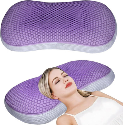 Flipkart SmartBuy Memory Foam Floral Sleeping Pillow Pack of 1(neckpurps new)