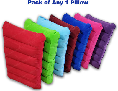 Synlark Inflatable Pillow Air Stripes Travel Pillow Pack of 1(Multicolor)