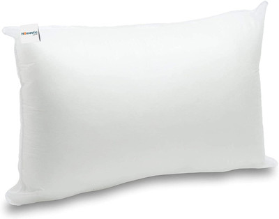 HOMESTIC by Kuber Industries Microfibre Solid Sleeping Pillow Pack of 1(White)