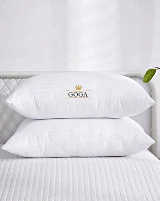 GOGA Cotton Sleeping Pillow Pack of 2 Solid LUXURY(White)