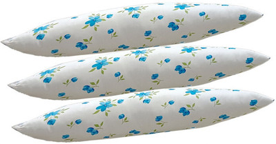 SANJU BROTHER Microfibre Floral Sleeping Pillow Pack of 3(Blue)