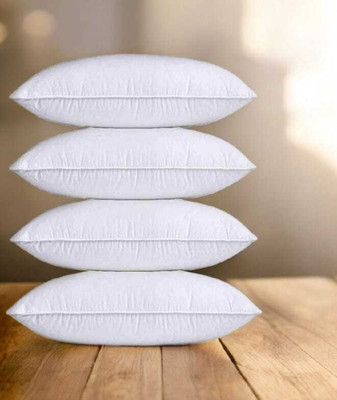 Rolling Animal Microfibre Sleeping Pillow Pack of 4 Solid LUXARY(Multicolor)