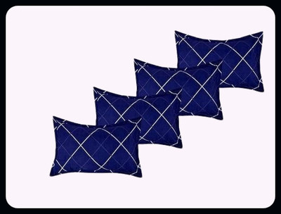 Urmila Creation Cotton Sleeping Pillow Pack of 4 Abstract(Blue)