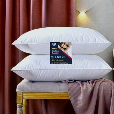 Tecsun LUXURY Microfibre Abstract Sleeping Pillow Pack of 2(White)