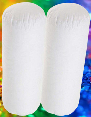 KIXTA Microfibre Bolster Pack of 2 Solid(White)