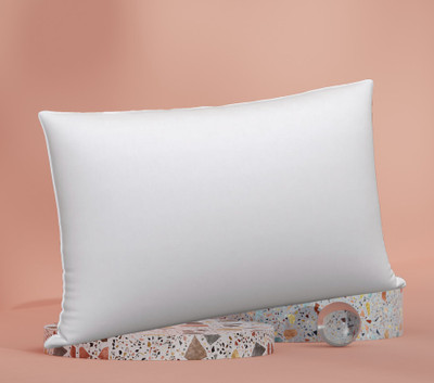 ROYALREOX Microfibre Solid Sleeping Pillow Pack of 1(White)