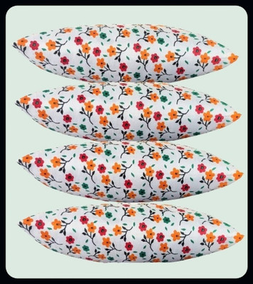 JAYOG ENTERPRISE LUXURY Microfibre Floral Sleeping Pillow Pack of 4(Multicolor)