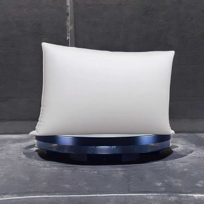 kuihome Polyester Fibre Sleeping Pillow Pack of 1 Solid(White)